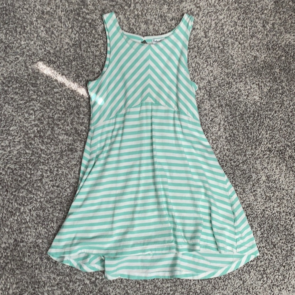 Splendid girls 5/6 dress mint green and white